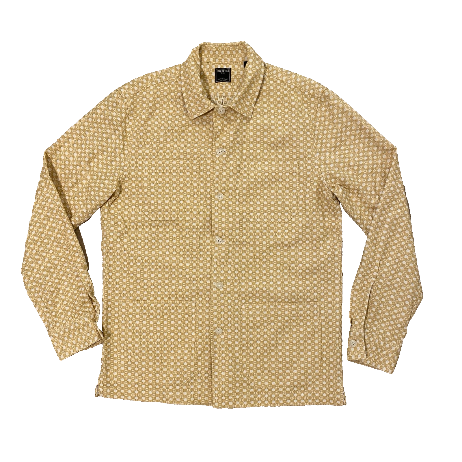 Todd Snyder Chore Coat Jacket S Yellow Gold Geometric Preppy Designer